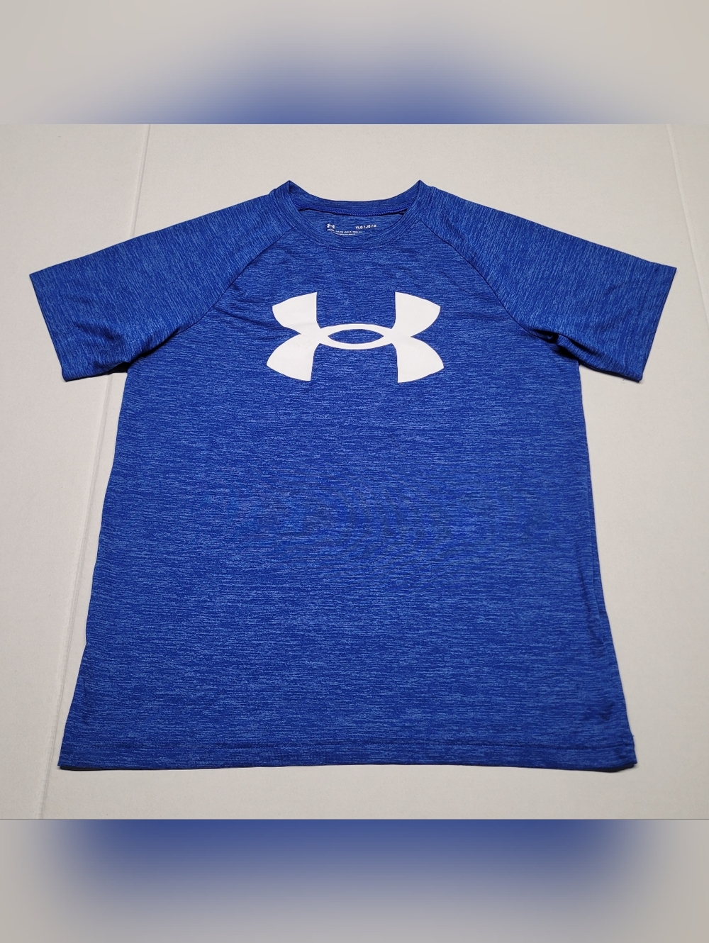 Under Armour Boys' Blue Logo Athletic Tee
